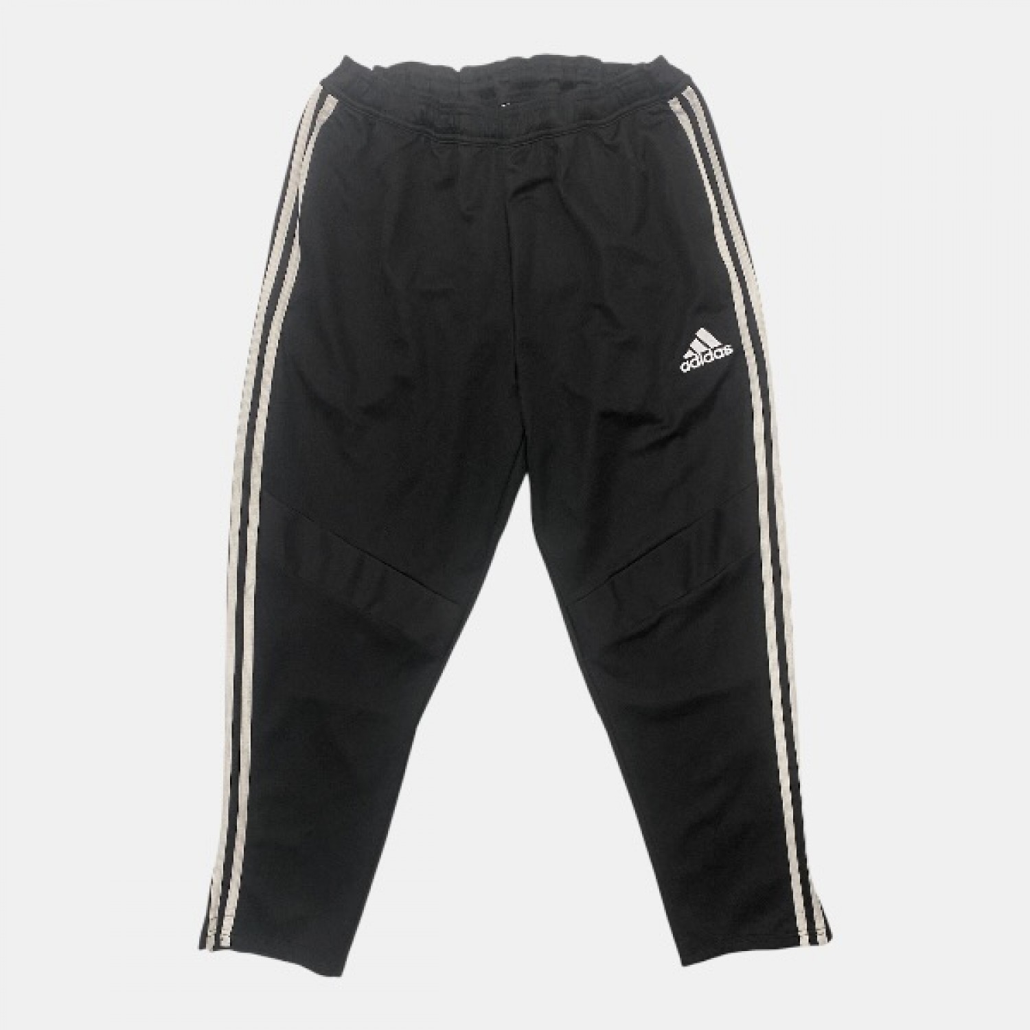 Adidas Training Pants Black 3-Stripes XL Pre Owned